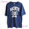 Macbeth California T-shirt XXL Coupe Classique Bleu Marine Coton Doux Vintage Graphique Respirant Décontracté Vêtements de Designer Homme