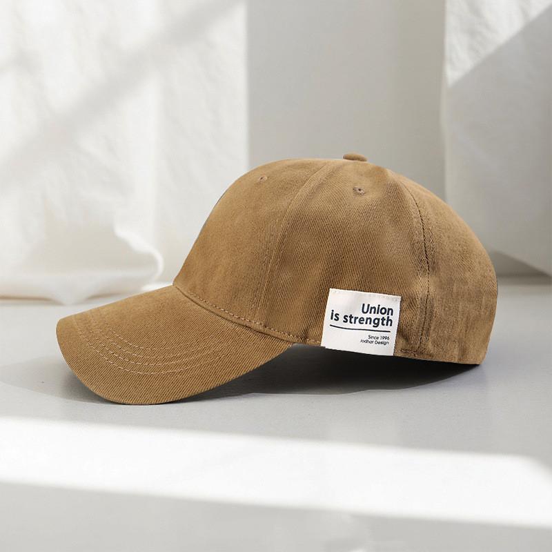 Letter Embroidered Baseball Cap With Wide Brim For Casual Streetwear Fashion