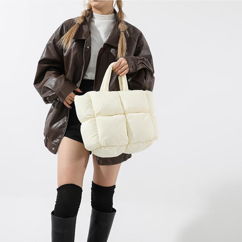 Winter For Women Space Cotton Handbag New Casual Women Shoulder Bags Down Fashion Female Clutch Handbags