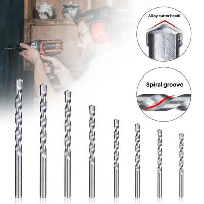 New 4/6/8/12mm Wall Drill Bits High Speed Steel Carbide Tipped Masonry Drill Bit Impact Drills Concrete