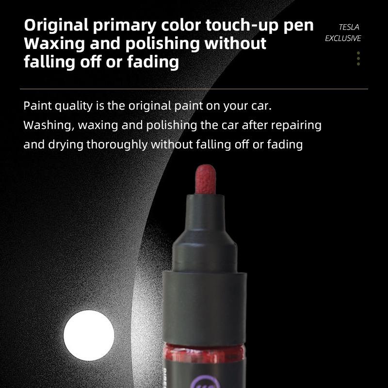 Tesla Model Y Pearl White Black Model 3 Series Starry Sky Gray Special Colorful Paint Pen Car Wheels Paint Care Pen