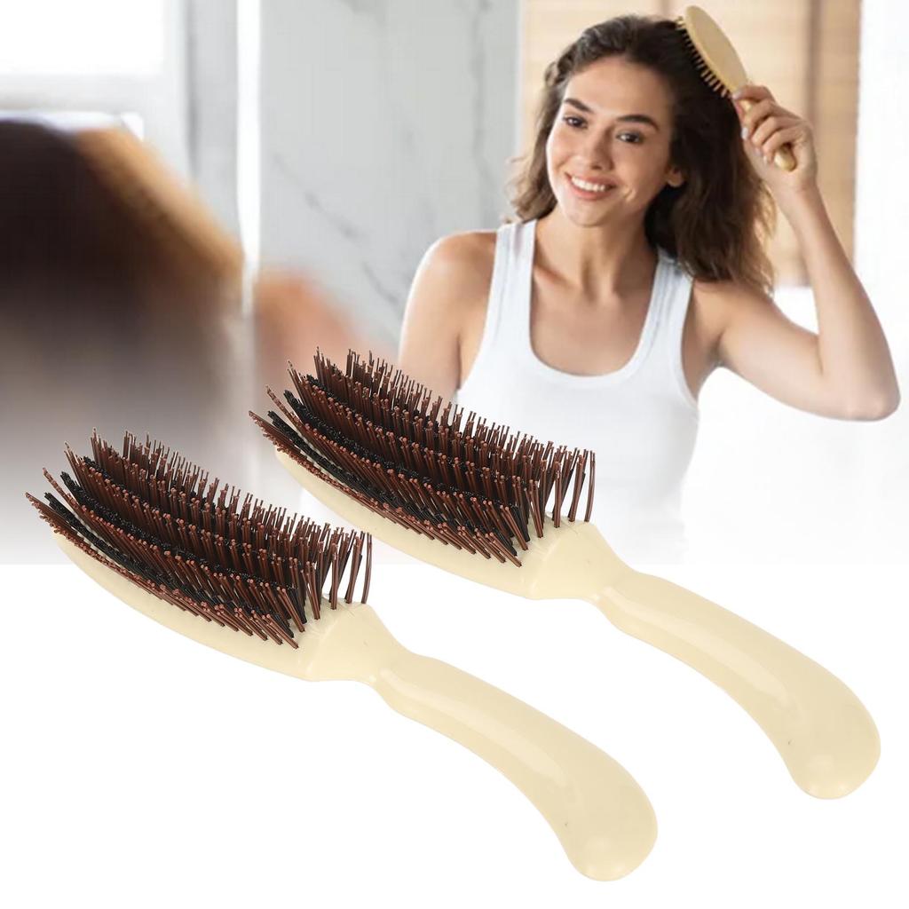 3 szt. Grzebień do stylizacji fryzjerskiej Profesjonalny Masaż Rozplątujący Zapobiega Elektryzowaniu Kręcone Włosy Grzebień żeberkowy f