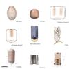 Elegant Glass and Metal Vase for Dining, Tea Room, or Study Decor