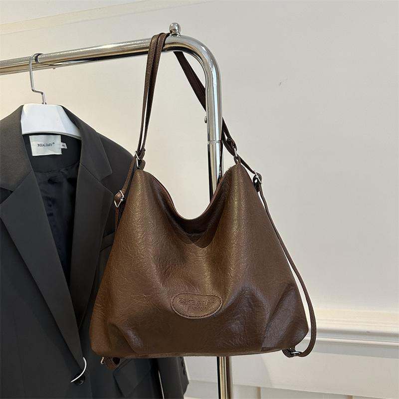 

Большая вместительная сумка-тоут для женщин, новый модный рюкзак для поездок на работу для женщин, повседневный ретро-рюкзак на одно плечо для женщин