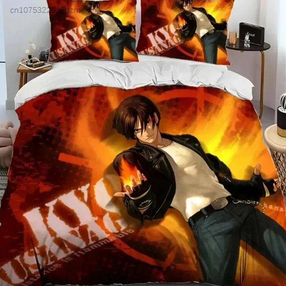 3D Print Game King Of Fighters Retro Bedding Set Boys Girls Twin Queen Size Duvet Cover Pillowcase Bed Kids Adult