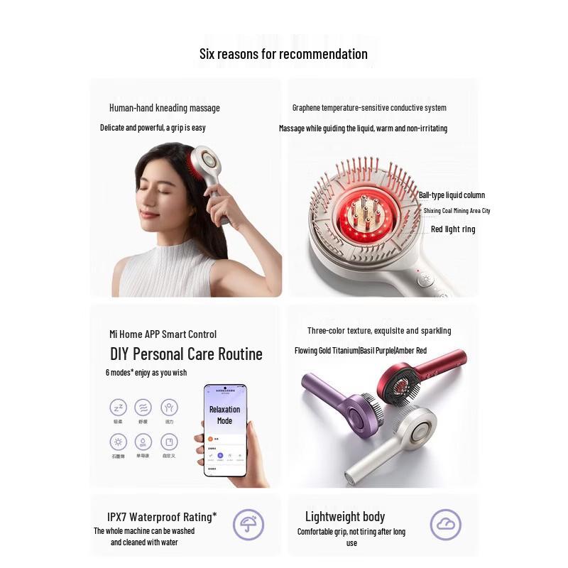 Xiaomi Smart Head Massager Comb CN Plug (adapter Included)