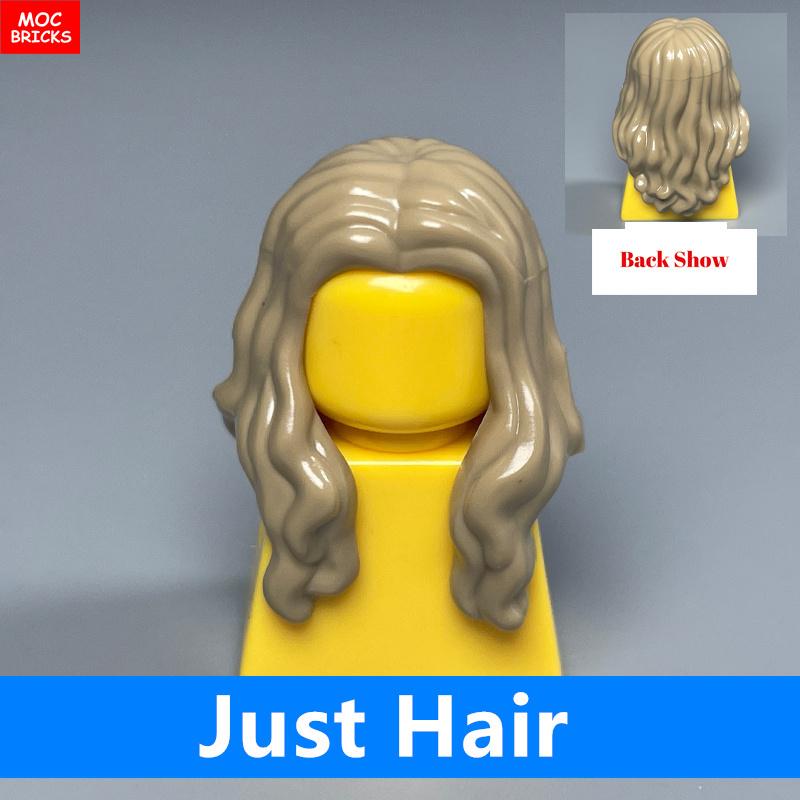 10pcs MOC Bricks 1014 1025 4cm Figure Female Women Hairs Assembled Particles Building Blocks Accessories Kids Toys Plastic Dolls