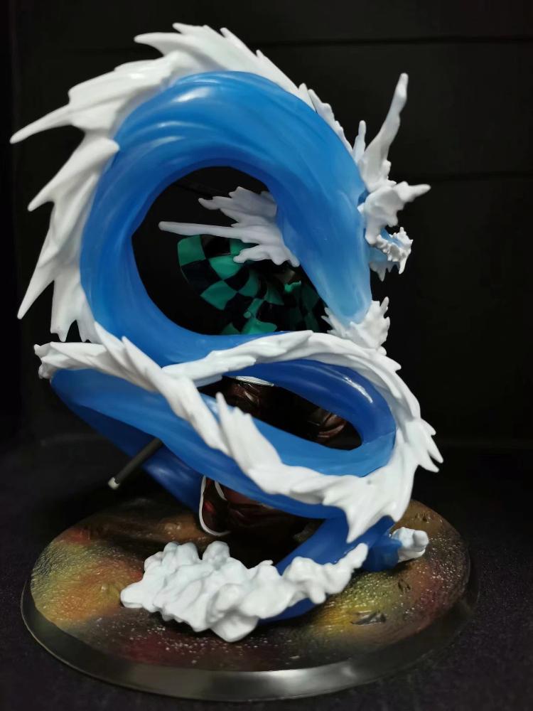 20cm Demon Slayer Tanjiro Gk Figure Water Dragon Style Action Statue Anime Collectible Model Toy Desk Decor Anime Fan Gift