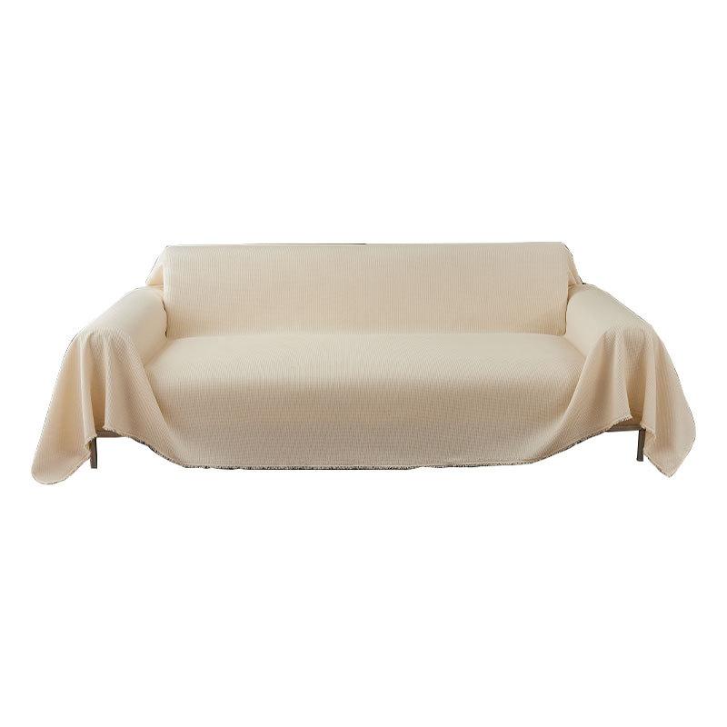 Cream Wind White Soft Waxy Waffle Waterproof Sofa Cover Towel Four Seasons Universal Cushion Simple Modern Sofa Cover Blanket