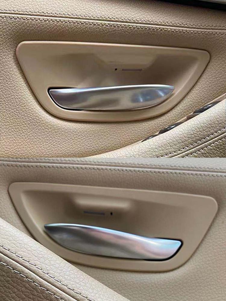 Interior Door Panel Opening Handle Bowl With Ambient Mood Light Cover Trim For BMW 5 Series F10 F11 520i 523i 525i 528i 535i