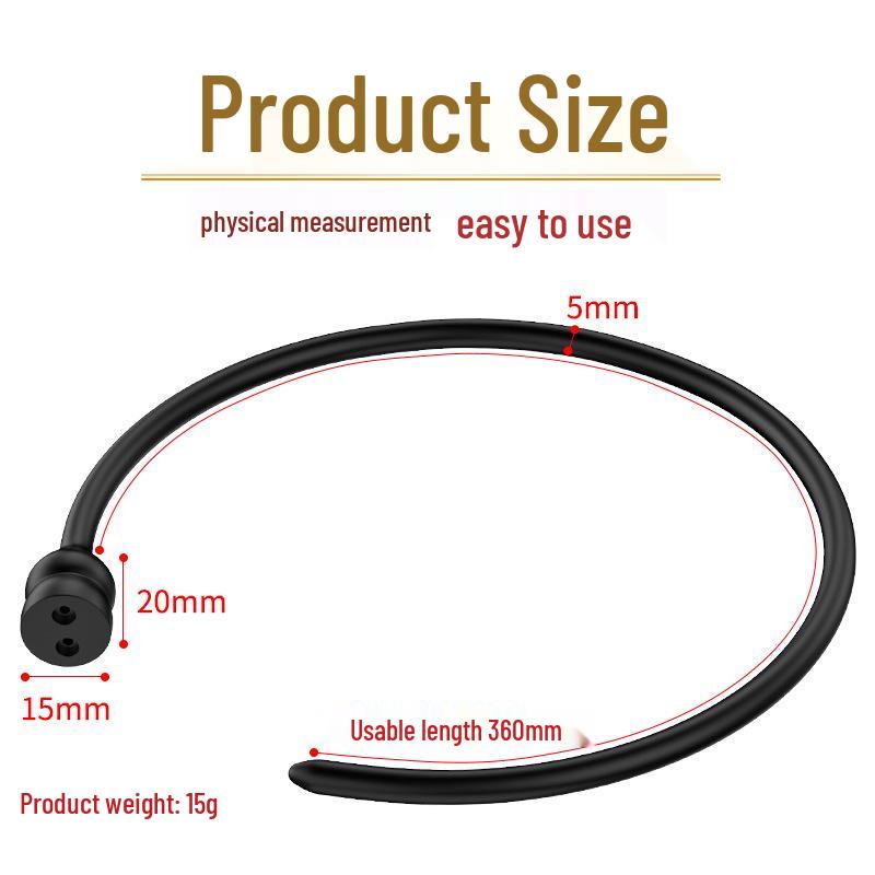 36cm Silikon Elektrostab: Harnröhren-Dilatator zur Stimulation des Mannes