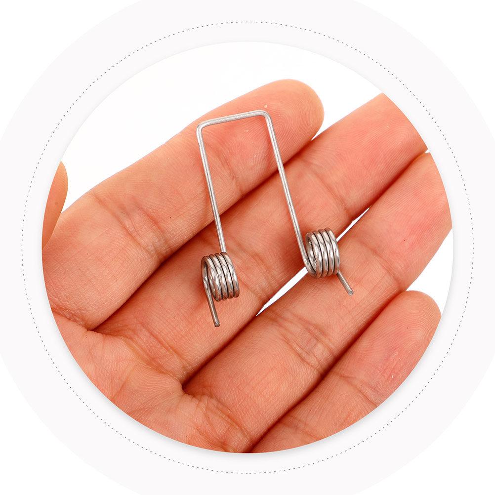 10Pcs Torsional Springs for Trash Can Lid Stable Material Simple Installation Universal Compatibility Torsional Spring