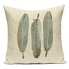 Country Style Cushions Cover Bird Feather Throw Pillow Case Home Decorative Sofa Bed Car Polyester Pillow Cover