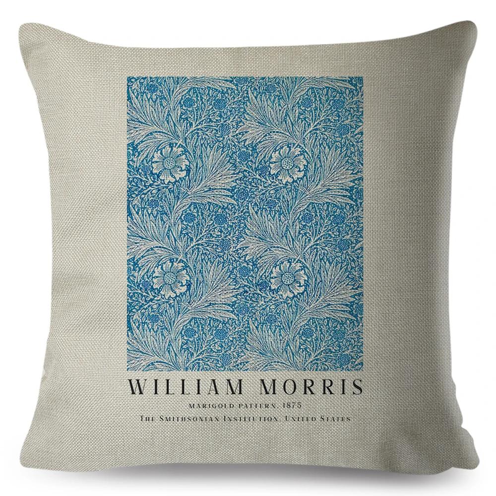 

Наволочка в скандинавском стиле William Morris Flower, льняная двусторонняя декоративная наволочка Violets Botanical для дивана 40x40cm16x16Inch