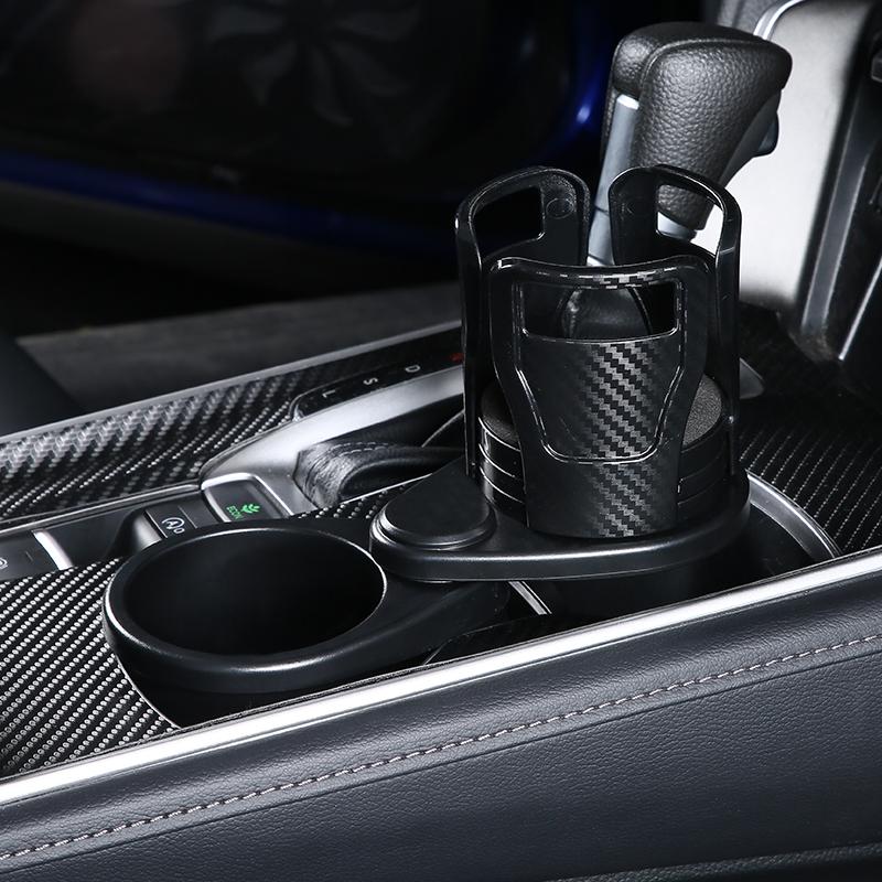 Car Cup Holder 2 in 1 Vehicle-mounted Slip-proof Car Cup Holder 360 Degree Rotating Multifunctional Dual Houder Auto Accessory