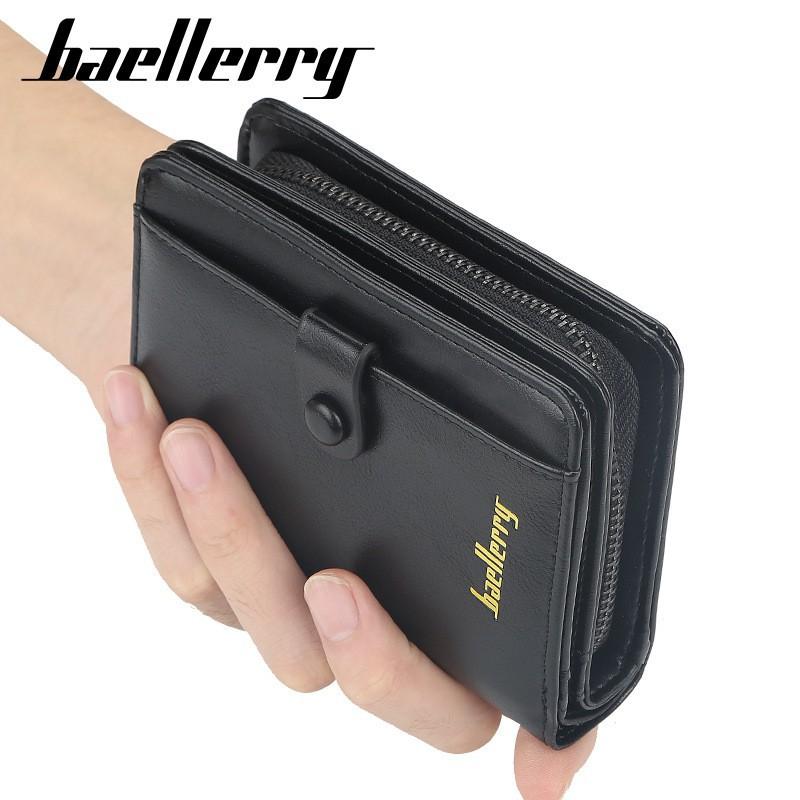 Wallet Men's Short European American Multi Card Zipper Coin Purse Youth Multifunctional Driver's License Bag
