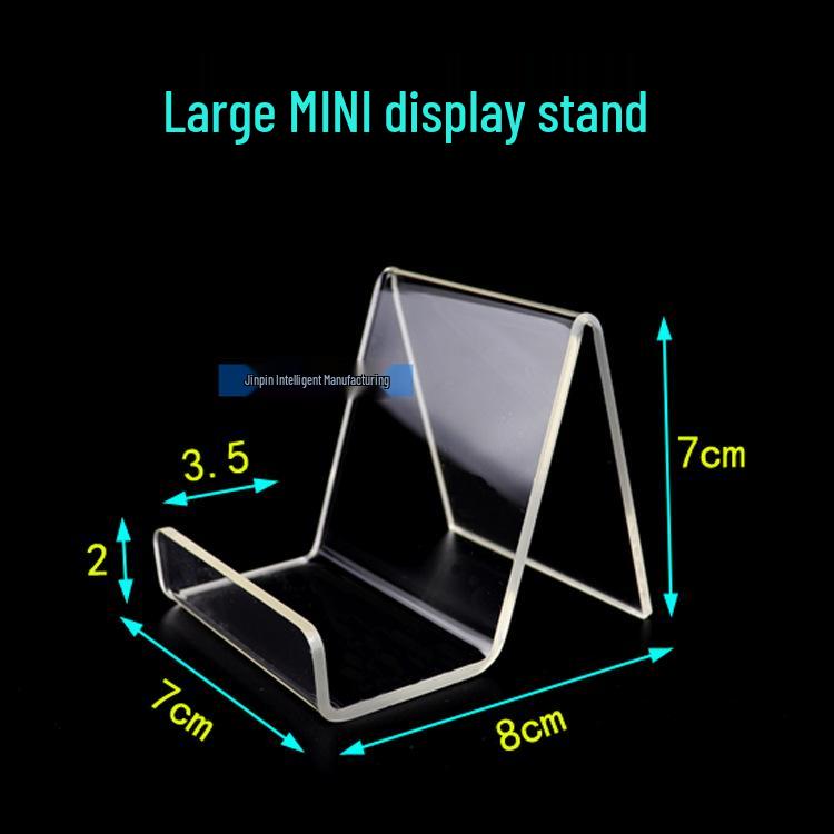 Acrylic Book Display Stand - Transparent Desktop Document Holder and Shelf