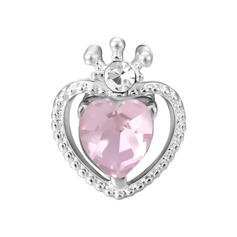 New Fashion Pink Heart Butterfly Starfish Bow 3D Crystal Charm Beads Accessories DIY Making Ring Necklace Bracelet Shiny Jewelry