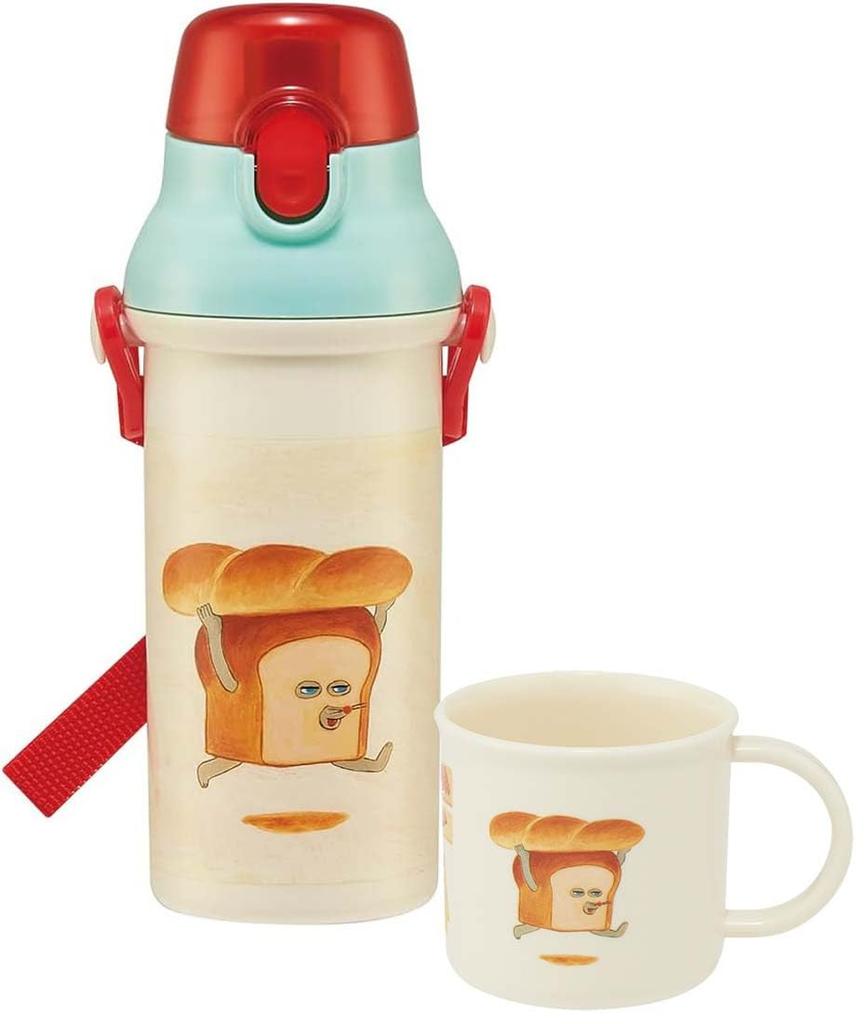 Skater Plastic Lunch Dishwasher Made in for Boys and Children's Cup, 200ml, Safe, Japan, "Bread Thief" Design, Girls, KE4AAG-A