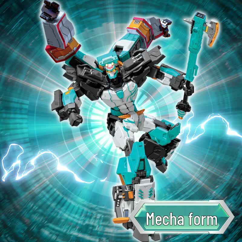 JUMPGO Card Warrior Transforming Robot Toys