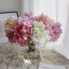4pcs 7 Branches Hydrangea Artificial Flowers Bouquet Home Wedding Decor Centerpiece Table Arrangement Silk Floral DIY Crafts