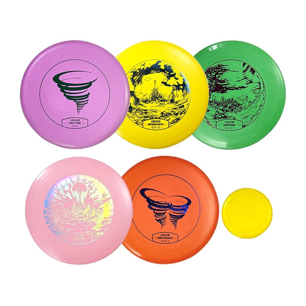 Disc Golf Set, 5 PCS Beginners Flying Discs, Disc Golf Starter Set for Full-Body Strength Training, with Putter, Mid-Range, Driver, Mini Marker, PDGA