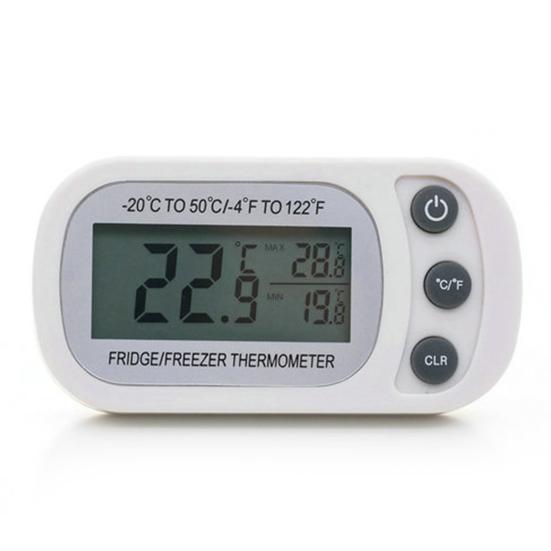 Fridge Thermometer Anti-humidity IPX3 Waterproof Electronic High Accuracy Magnetic Fridge Temperature Meter
