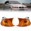 Pair Corner Lights Turn Signal Lamps for BMW E46 2 Doors 1998-2001 631269042300/63126904299 Corner Signal Light