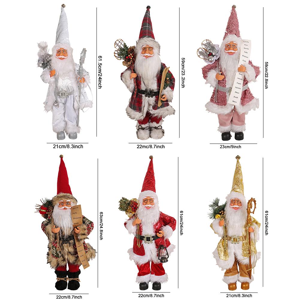 Christmas Mini Santa Claus Toy Festival Theme Cartoon Santa Claus Statue Creative Home Holiday Decoration