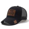 Casual Wear DADDY Trucker Hat Lether Patch Net Baseball Cap Sun Hat DAD Snapback Cap  Men & Women