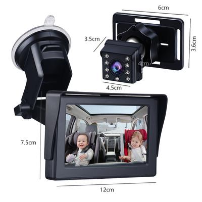Baby Car Mirror 1080P Baby Car Camera Night Vision Safety Car Seat Mirror Cameras Monitored Mirrors with Wide Crystal Clear View