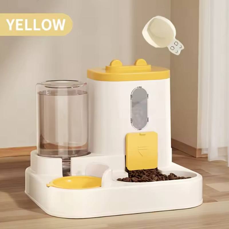 2in 1 Cat Food Dispenser Water and Food Integrated Fully Automatic Cat Food Feeding and Water Dispenser Cute Water Dispenser