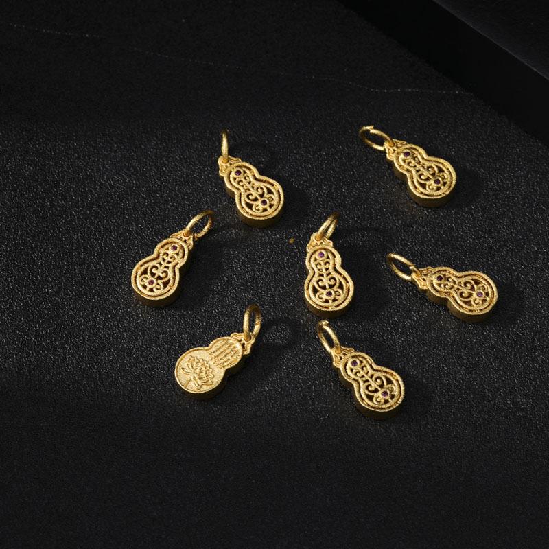 Sand Gold Butterfly Enamel Pendant with Strong Color Retention - DIY Jewelry Accessory