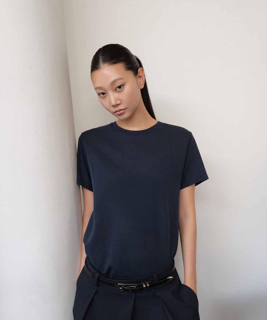 ONE The Skin Basic Tea_Navy