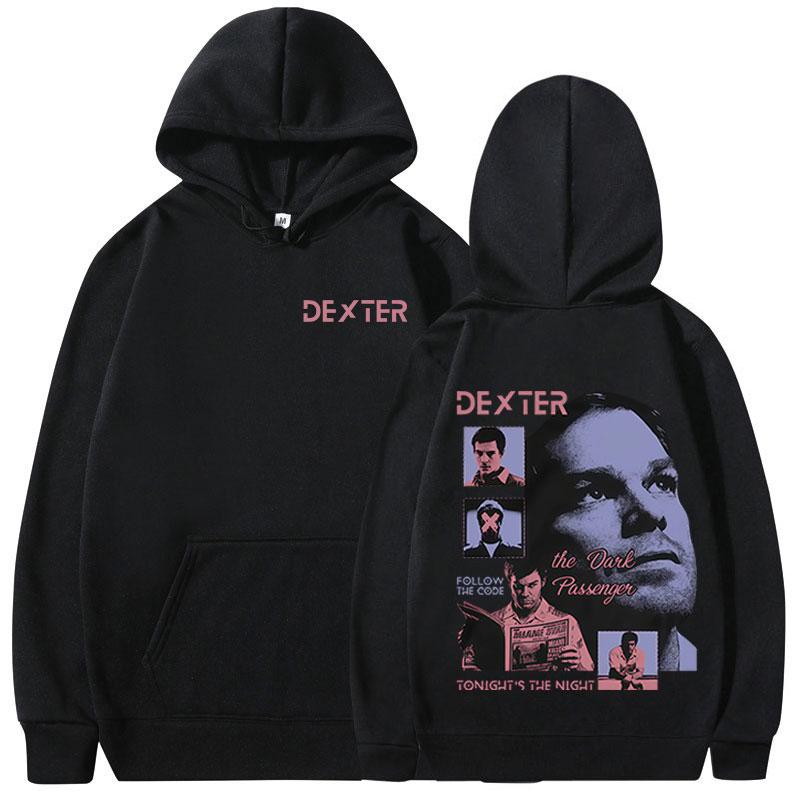 TV Play Dexter Morgan Hoodies Men Women Clothing Keep Warm Fleece Hooded Sweatshirts Fashion Vintage Gothic Oversized Pullovers