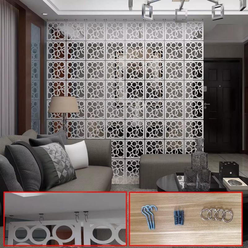 1pcs Living Room Simple Modern Carved Screen Waterproof Environmentally Friendly Material for Optimizing Layout Home Decoration