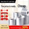 Tear-Resistant Waterproof Silver PET Asset Labels