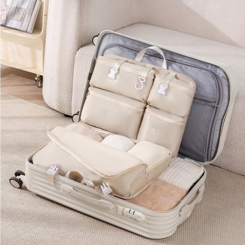 Multi-Functional Nylon Travel Storage Bag Large Capacity Space-saving Underwear Socks Bag Foldable Portable Luggage Organizer