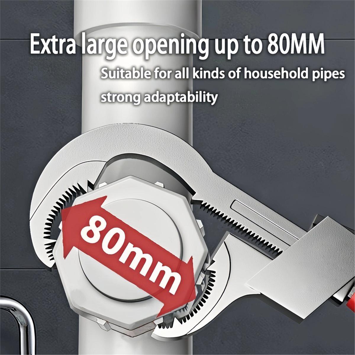 

Pipe Wrench, Large Opening Bathroom Wrench, Multi-Purpose Plumbing Tool, Can Adjust and Repair Water Pipes and Pipes China Mainland