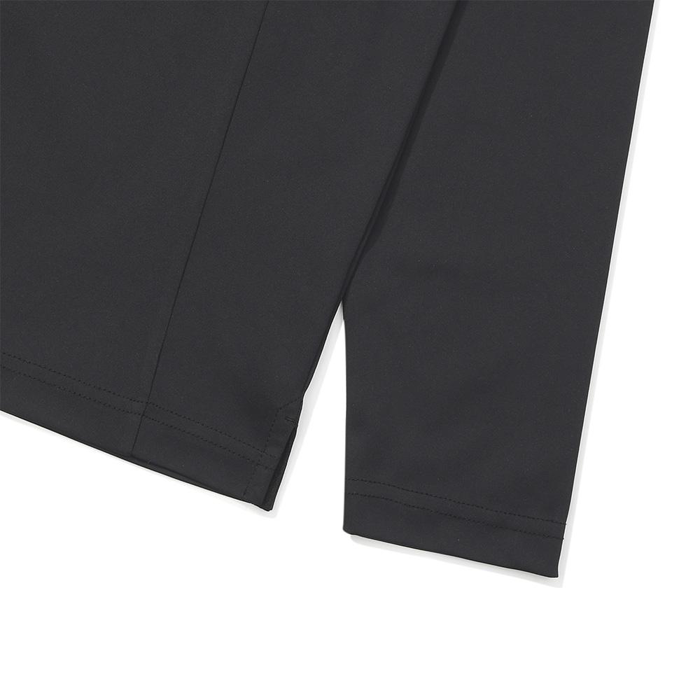 MALBON GOLF Tech Long Sleeve Polo Shirt Black (Man)