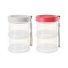 Portable Multi Layer Pet Food Organiser for Dog and Cats Travel Friendly Designs Sauce Bottle Seasoning Box