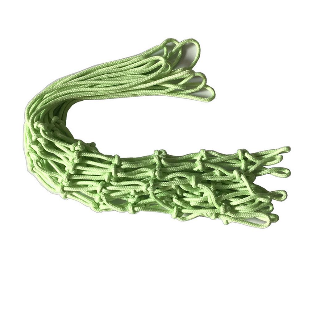 50cm Self Luminous Basketball Net Replacement Nylon Ball Shooting Net for Daily Trainning Green