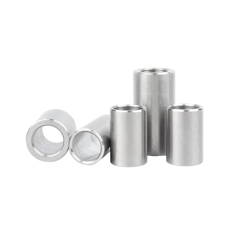M7 OD 10mm 12mm 14mm Unthreaded 304 Stainless Steel Bushing Washer Round Hollow Standoff Spacer Gasket Sleeve Length 2-50mm