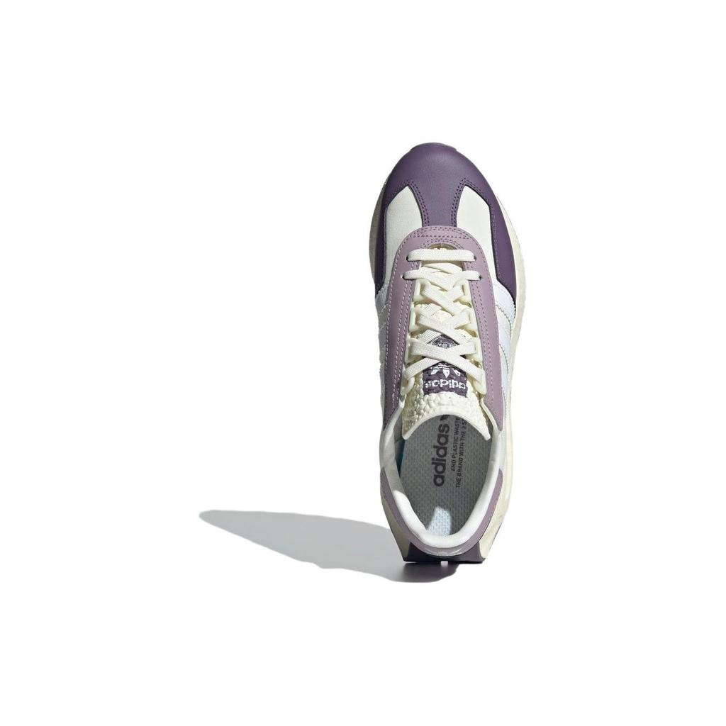 Adidas Originals Retropy E5 Sports Adventure Slip-Resistant Durable Low-Top Lifestyle Shoes Women Sneakers White Purple IE8441