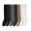Female Spring and Autumn Pure Cotton Thin Pressure Long Leg Socks