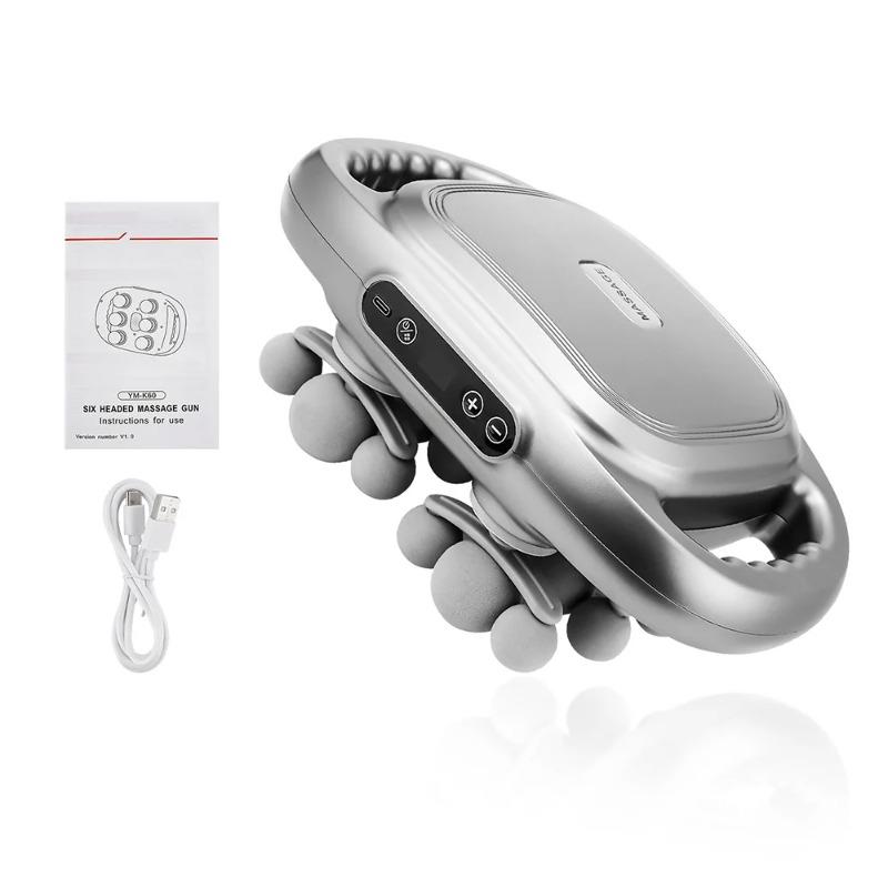 18-Head Fascia Gun High-Frequency Vibration Body Massage Gun Back and Waist Massager Neck Shoulder Massager Muscle masajeador