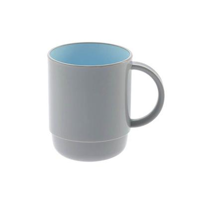 450ml Grau und Blau Plastikbecher Blu/Gry