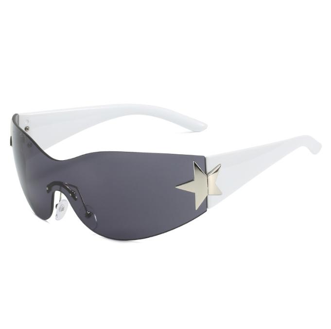 Luxury Brand Punk Sunglasses New Women Men 2000's Wrap Around Sun Glasses UV400 Female Sport Shades Eyewear De Sol Oculos