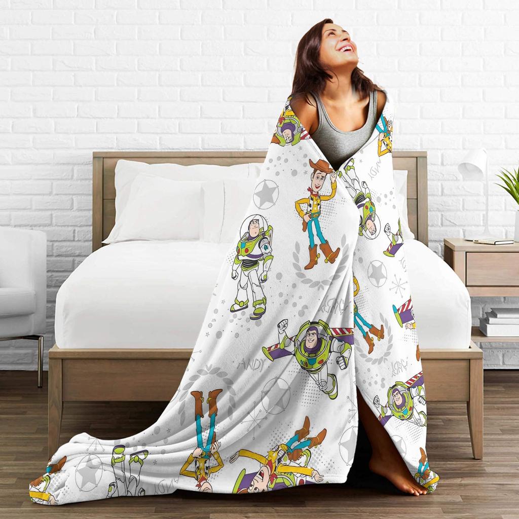 Super Soft BlanketsStudents Travel Toys Storys Throw Blanket Flannel Bedspread For Bedroom Novelty Sofa Bed Cover