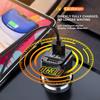 80W USB C Car Charger Cigarette Lighter and USB C Adapter, 3 Ports PD3.0 & QC3.0 Fast Car Charger Super Fast Charging with LED Voltmeter Car Device